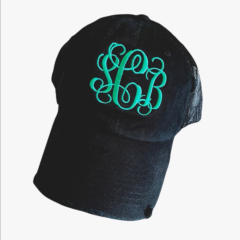 Sassy Cowgirl Boutique Hat With Turquoise SC.B Vine Logo